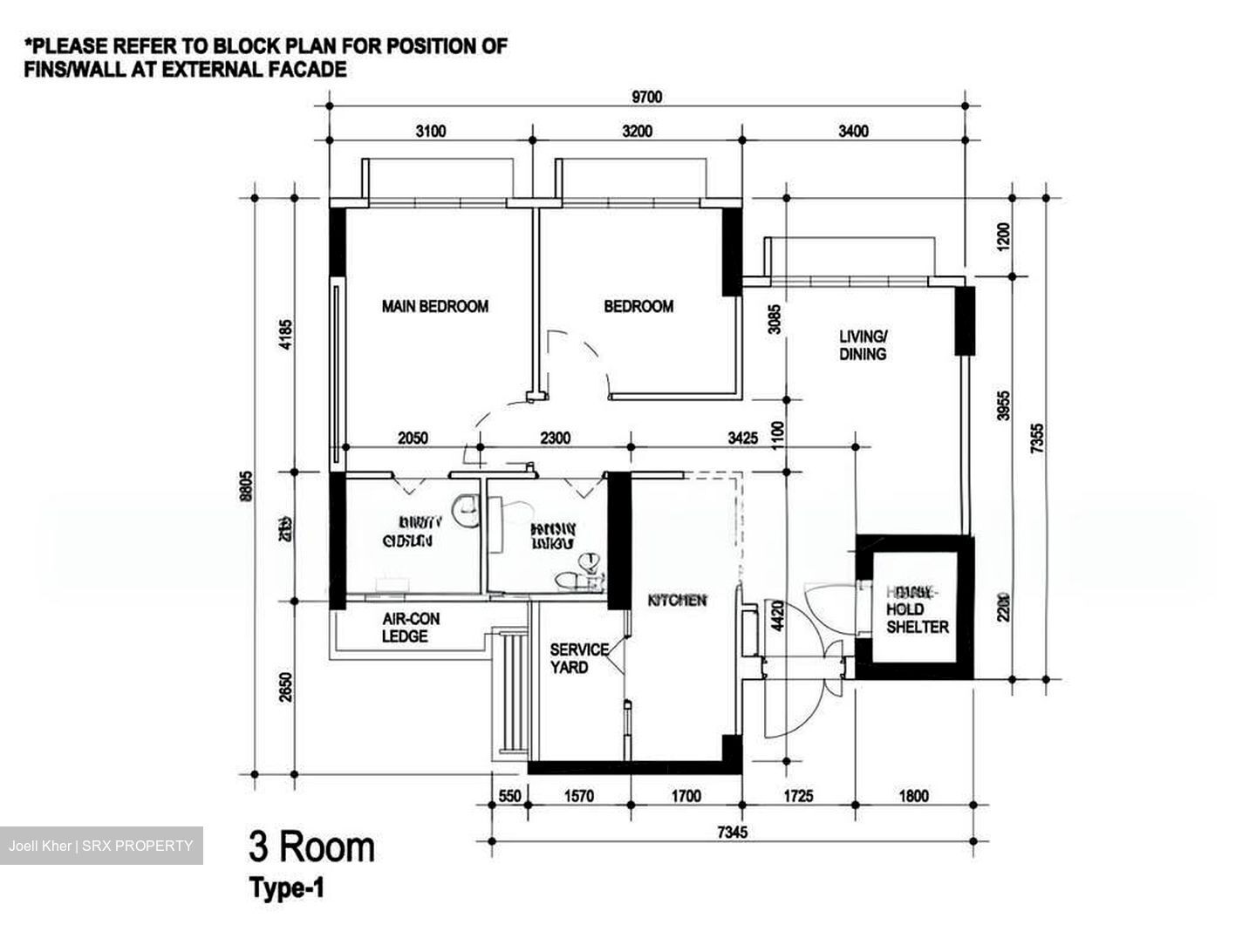 Blk 113B Alkaff Oasis (Toa Payoh), HDB 3 Rooms #593805501